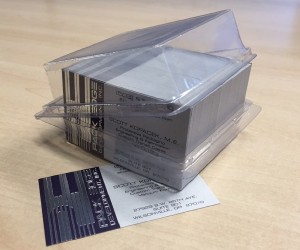 Clear Business Card Box 2